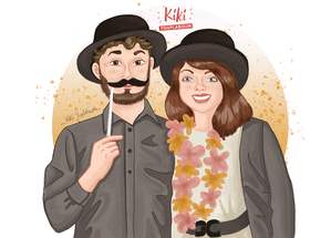 Carte petites attentions Photomaton des deux amoureux